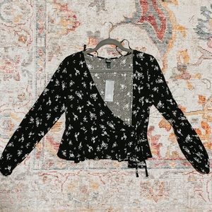 Tie Around Peplum Top